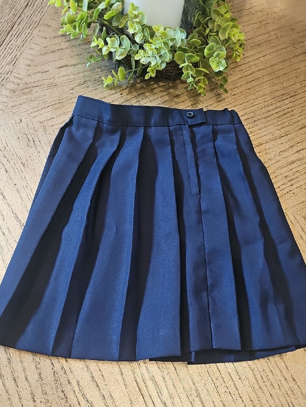 French Toast Navy Pleated Mini Skirt Size 6 - Picture 2 of 7
